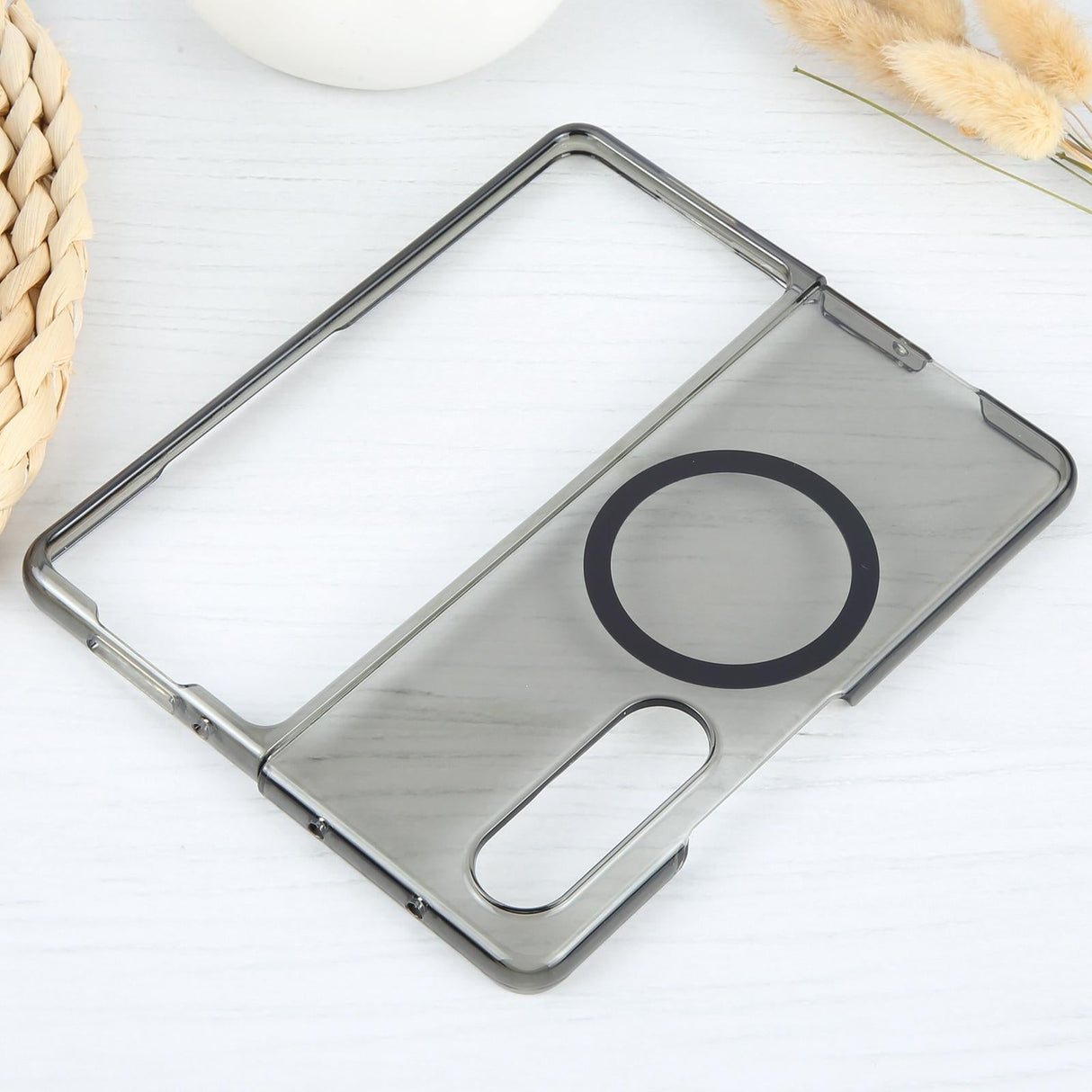 For Samsung Galaxy Z Fold4 5G Shockproof Magsafe Case - Frosted Black