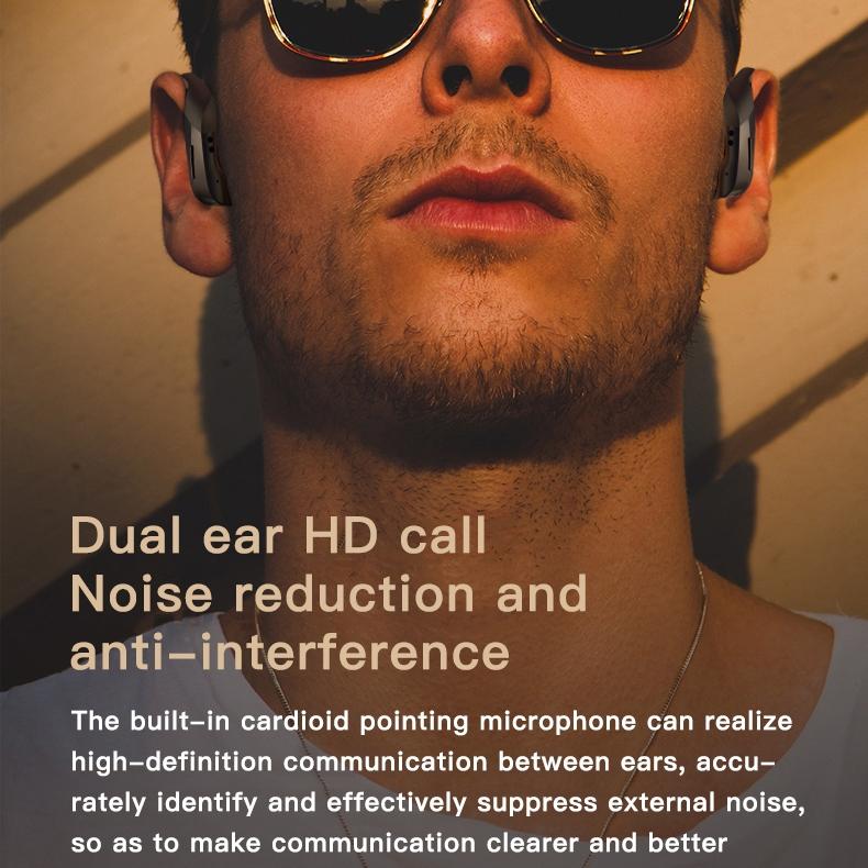 Wireless Bluetooth Earphones with Charging Box and Digital Display - 258 - Black