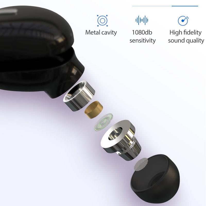 Mini In-ear Unilateral Bluetooth Earphone - X9 Wireless 5.0 - Black