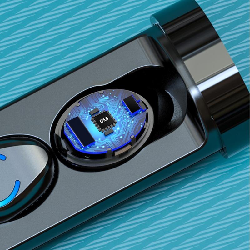 Touch Bluetooth Earphones with Noise Cancelling and Pull-out Charging Box