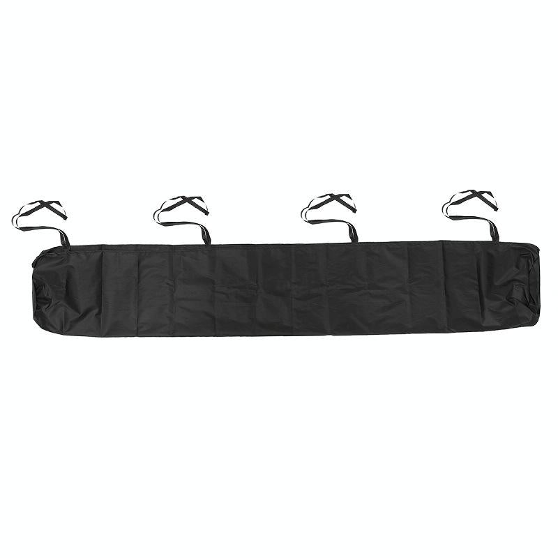 4m Retractable Roller Blind Awning Cover - Waterproof & Dustproof - Black