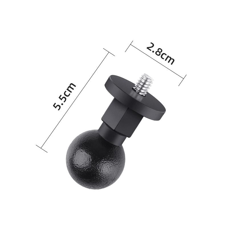 Universal 25mm Ball Head Adapter for 1 / 4 Screws
