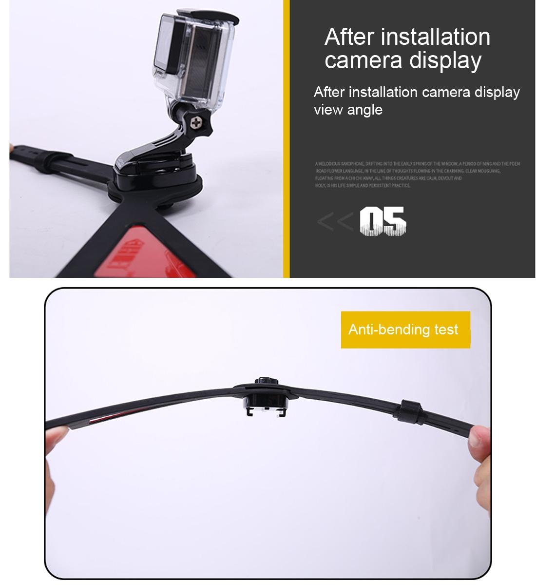 360 Degree Selfie Mount for Action Cameras with Flex Clamp