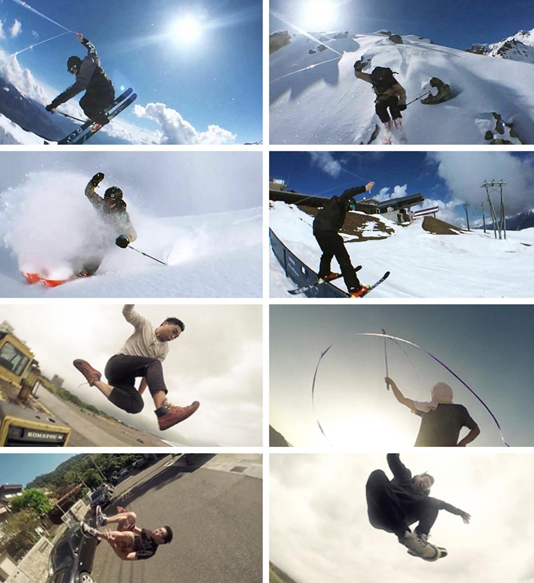 360 Degree Selfie Mount for Action Cameras with Flex Clamp