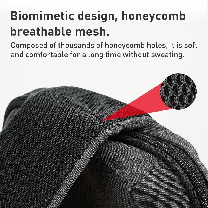 Oxford Cloth Chest Bag Black