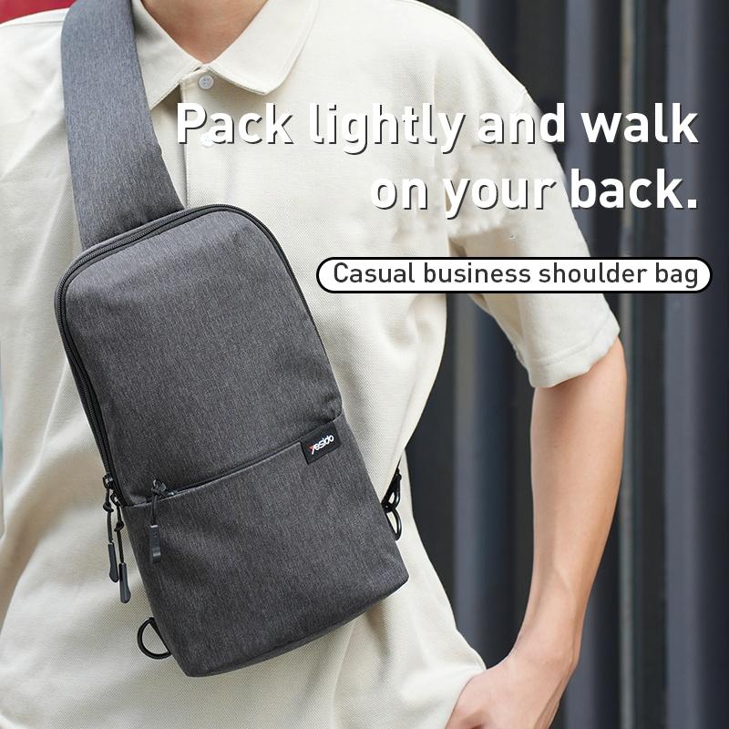 Oxford Cloth Chest Bag Black