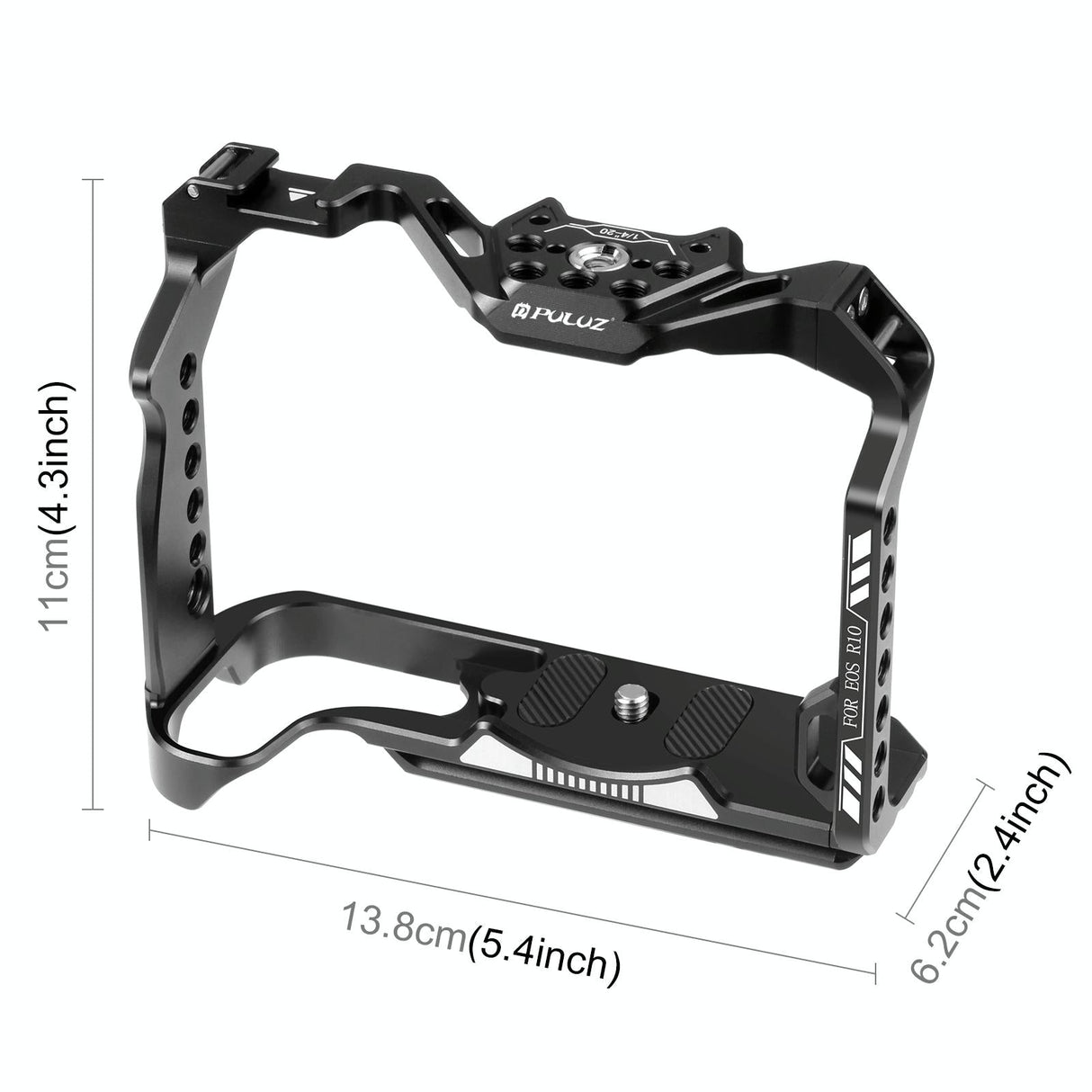Metal Camera Cage For Canon Eos R10 Stabilizer Rig - Black