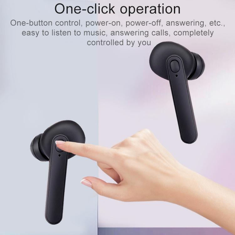 Waterproof Bluetooth Earphones with Magnetic Charging Box - 5.0 - Black