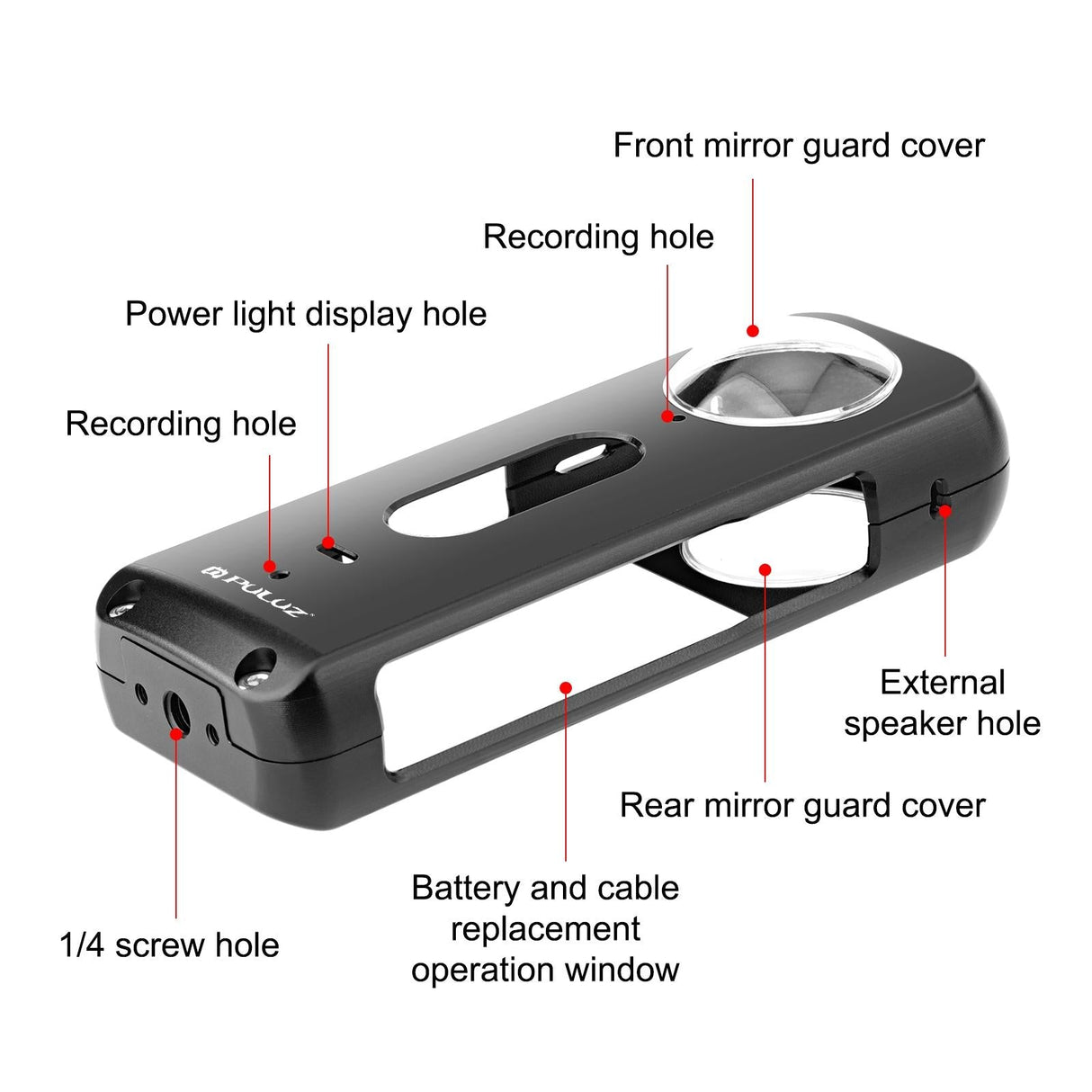 Metal Protective Cage for Insta360 X3 with Lens Protector