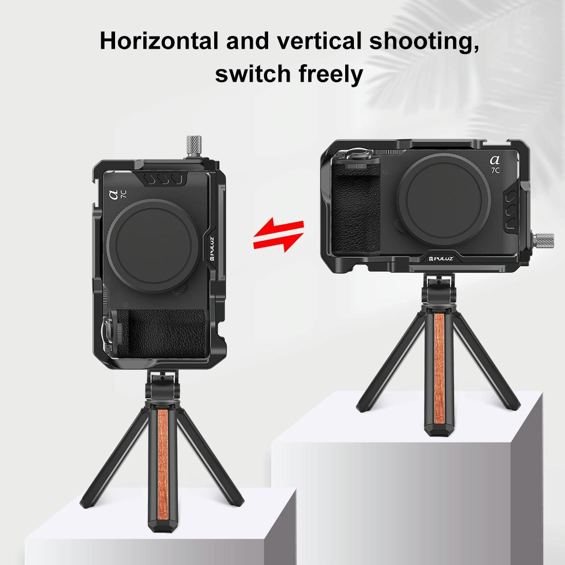Metal Camera Cage Stabilizer - Black for Sony A7Cm2 / 7C Ii / 7Cr