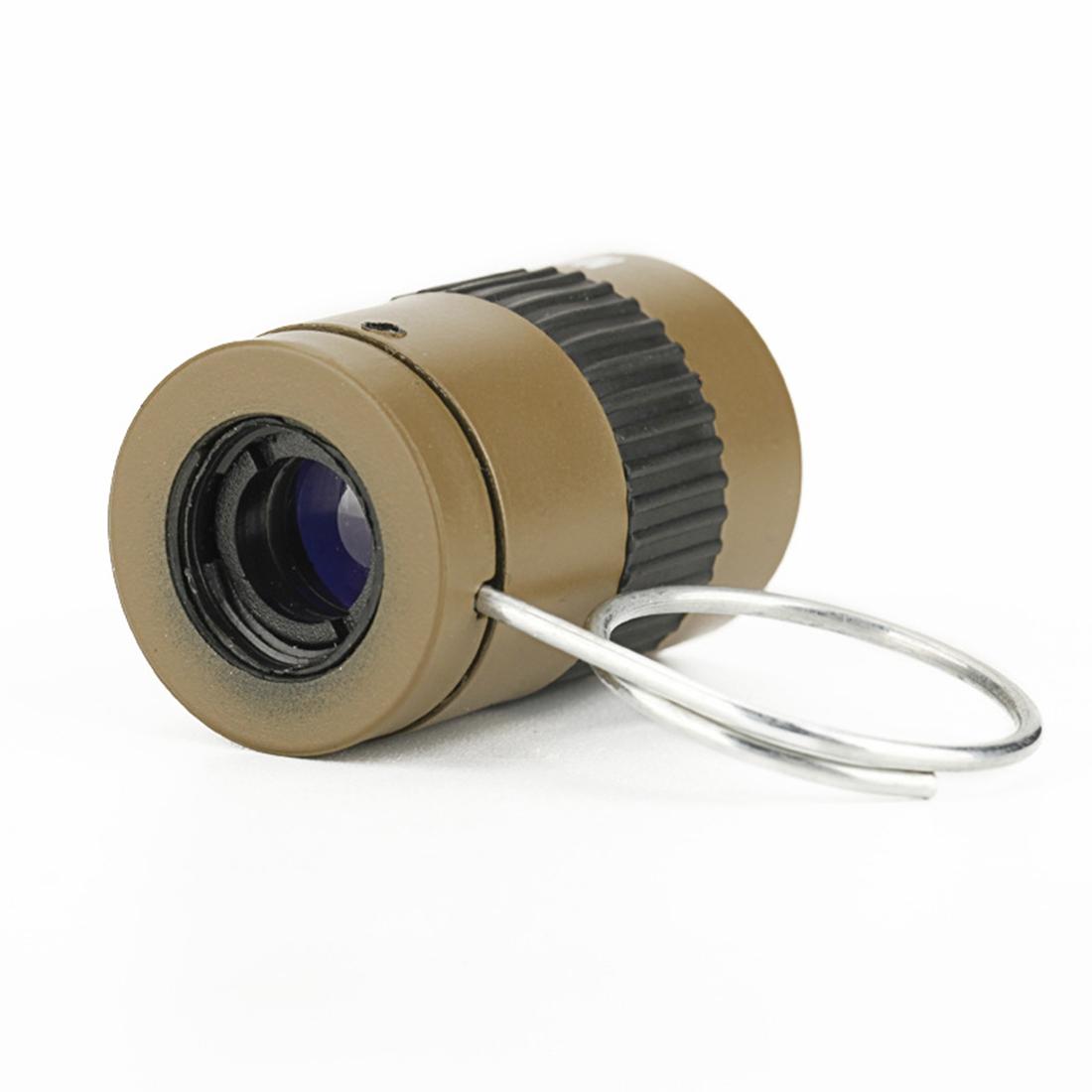 Mini Pocket Telescope with Finger Buckle - 2.5x17.5mm - Black