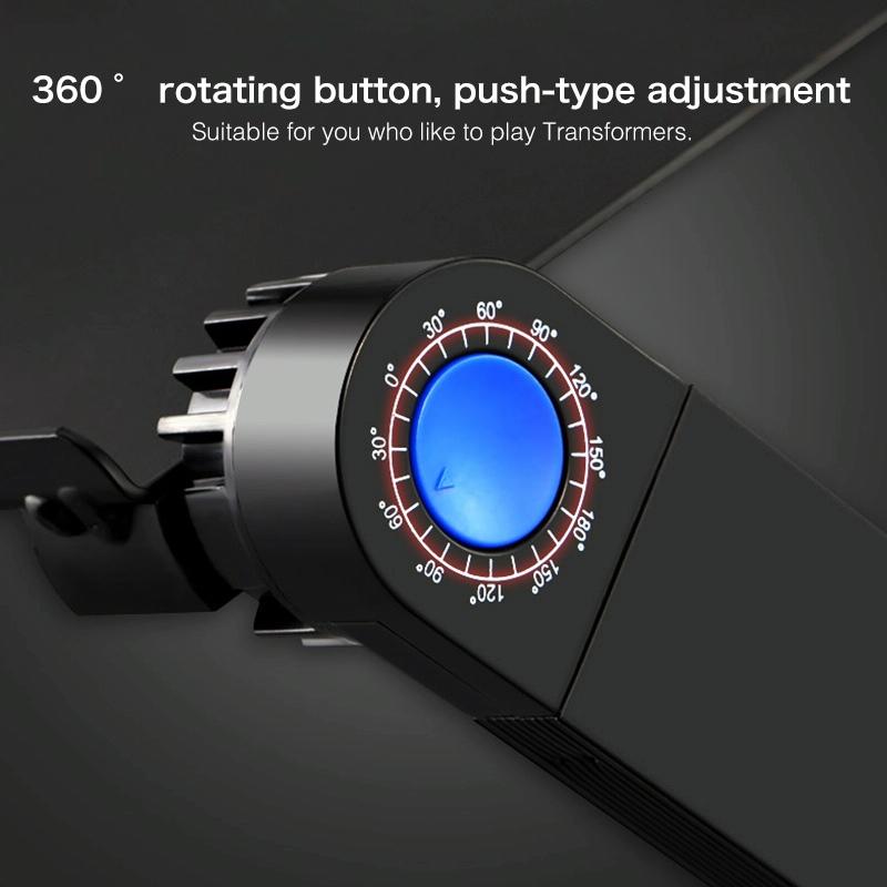 Foldable Laptop Stand with Dual Fans & Mouse Pad - 360 Degree Adjustable - Black