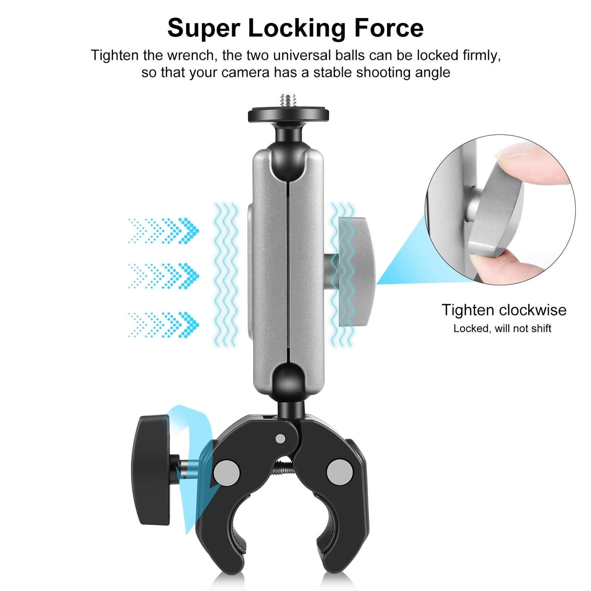 Motorcycle Pliers Mount with Adapter and Screw