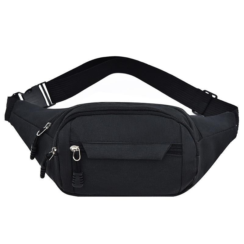 Waterproof Multi Pocket Chest Bag For Sports Black