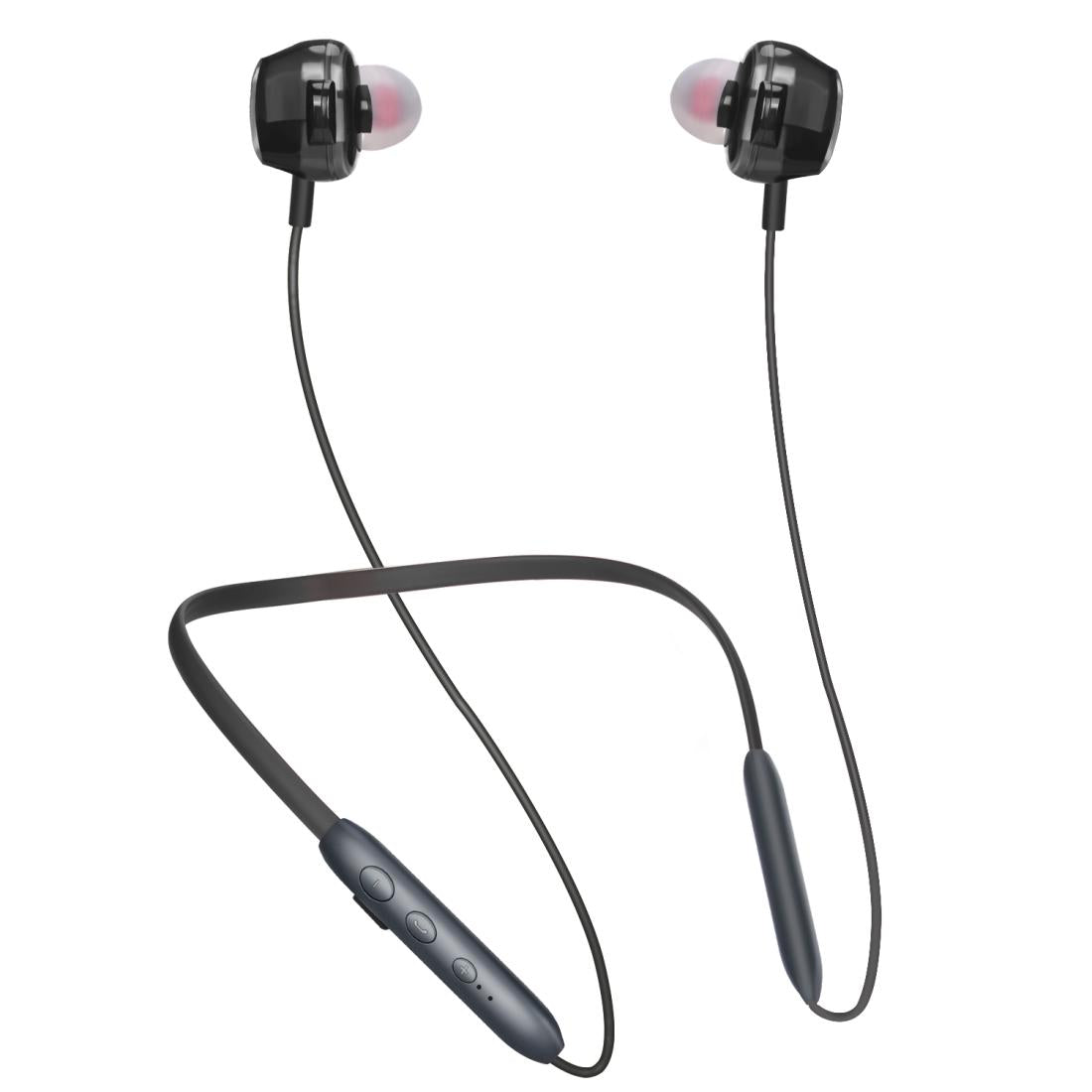 Wireless Bluetooth Earphones with High-fidelity Mic - 5.0 - Black