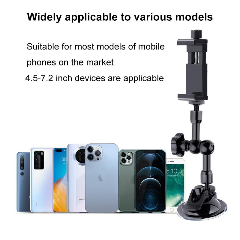 Articulating Magic Arm with Suction Cup Phone Mount 4.5 - 7.2 Inch Phones