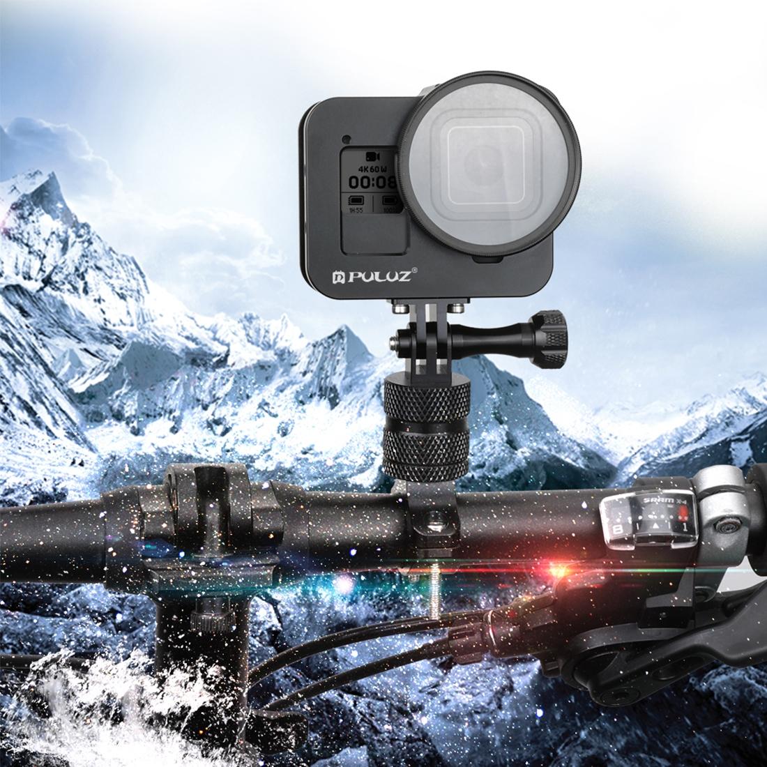 Aluminum Alloy Protective Cage with Insurance Frame and 52mm Uv Lens for Gopro Hero8