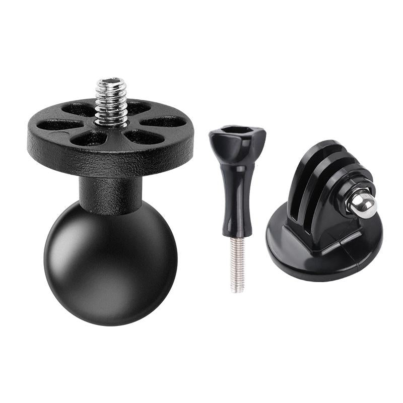 25mm Ball Head Motorcycle Mount for Gopro with Tripod Adapter