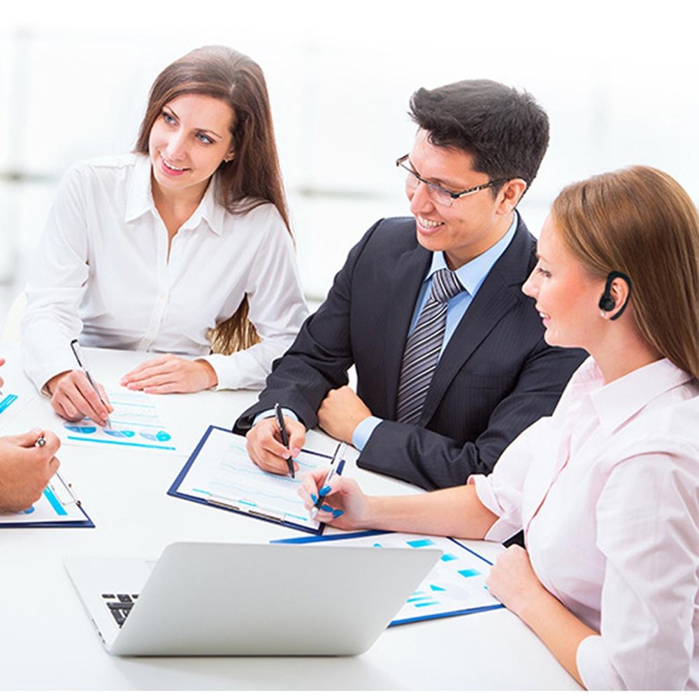 V9 Wireless Bluetooth Headset with Mic for Drivers - Black