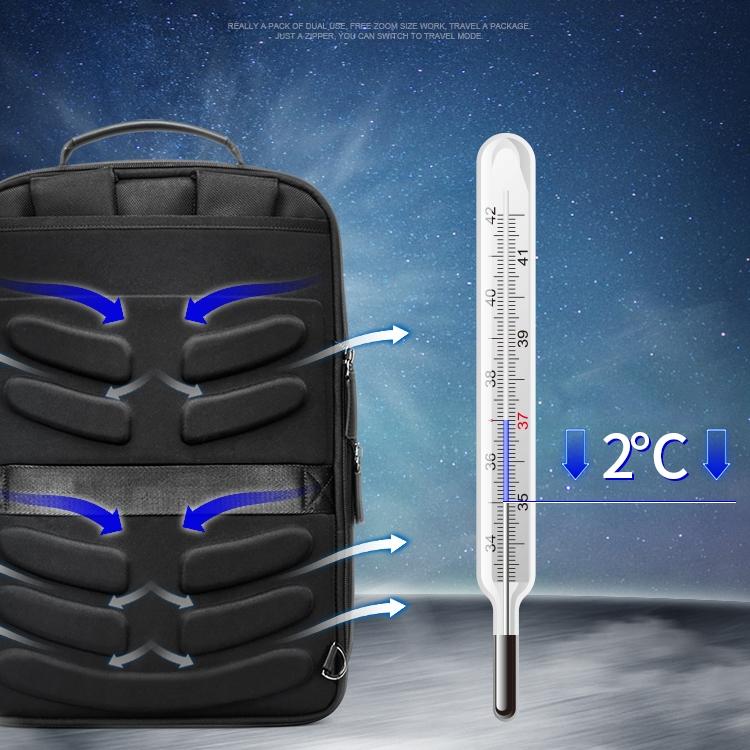 Large Capacity Business Laptop Backpack with Usb Port - Breathable & Stylish Black 30x12x44cm