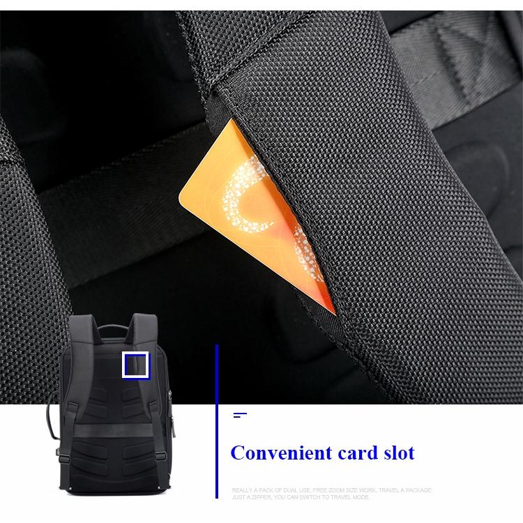 Large Capacity Business Laptop Backpack with Usb Port - Breathable & Stylish Black 30x12x44cm