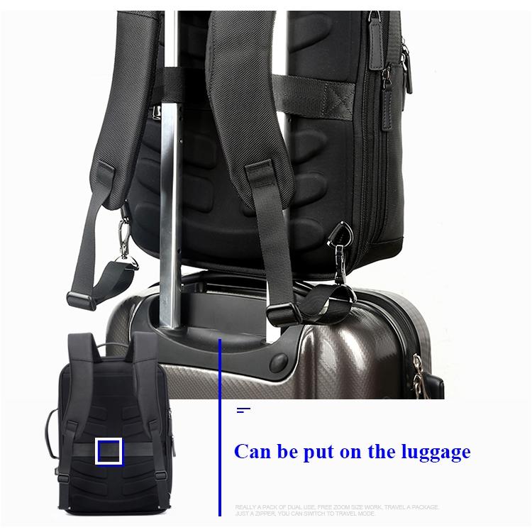Large Capacity Business Laptop Backpack with Usb Port - Breathable & Stylish Black 30x12x44cm