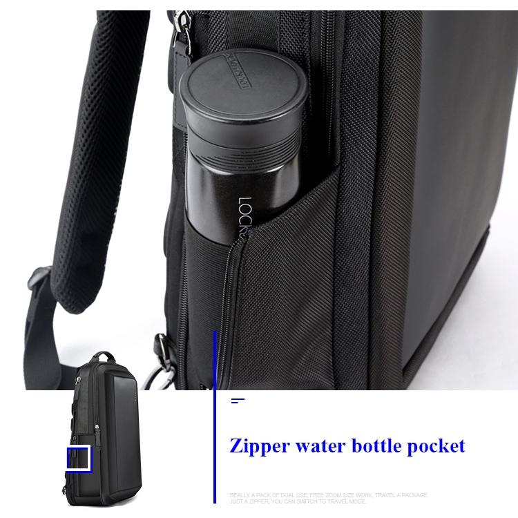 Large Capacity Business Laptop Backpack with Usb Port - Breathable & Stylish Black 30x12x44cm
