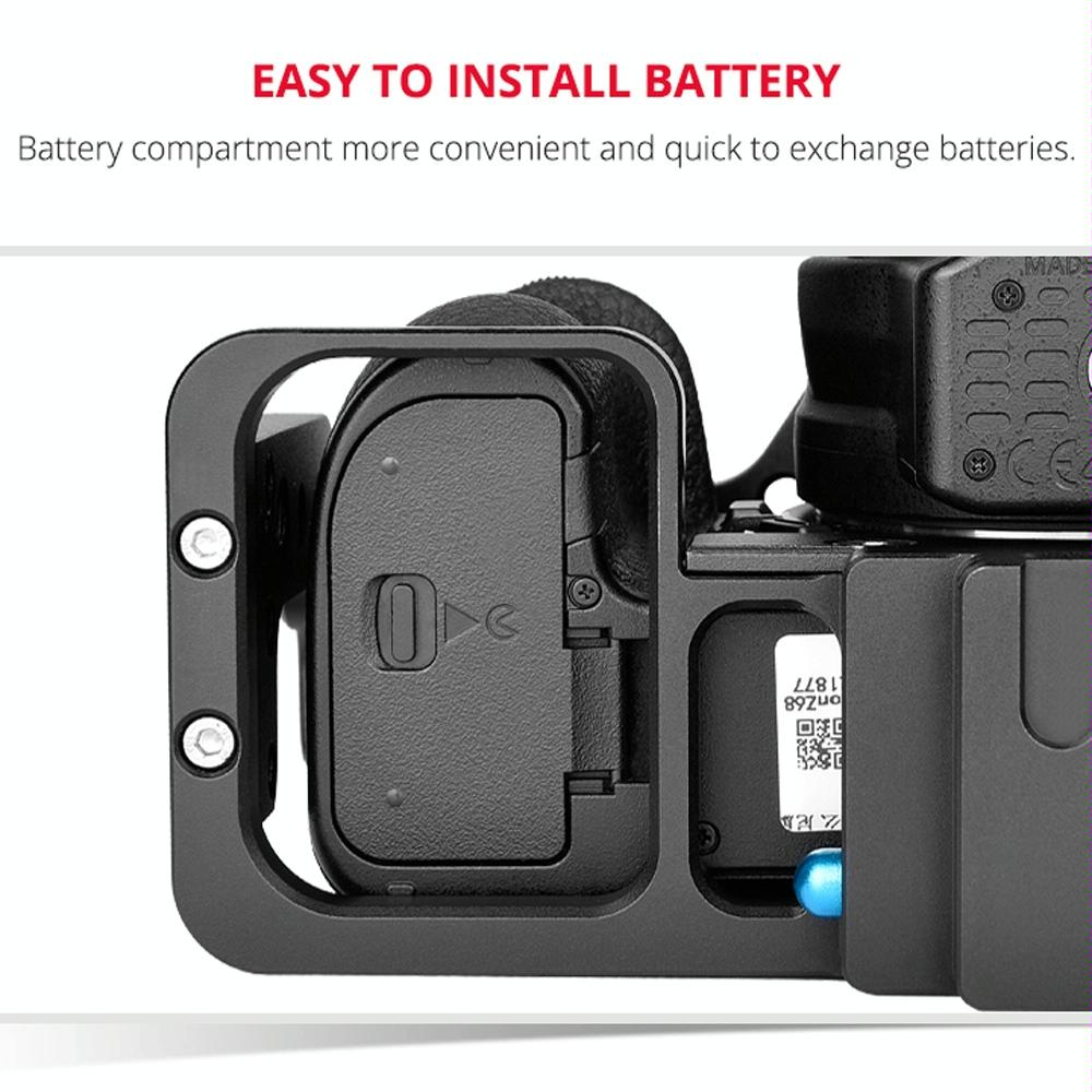 Video Camera Cage Stabilizer For Nikon Z6 / Z7 - Black