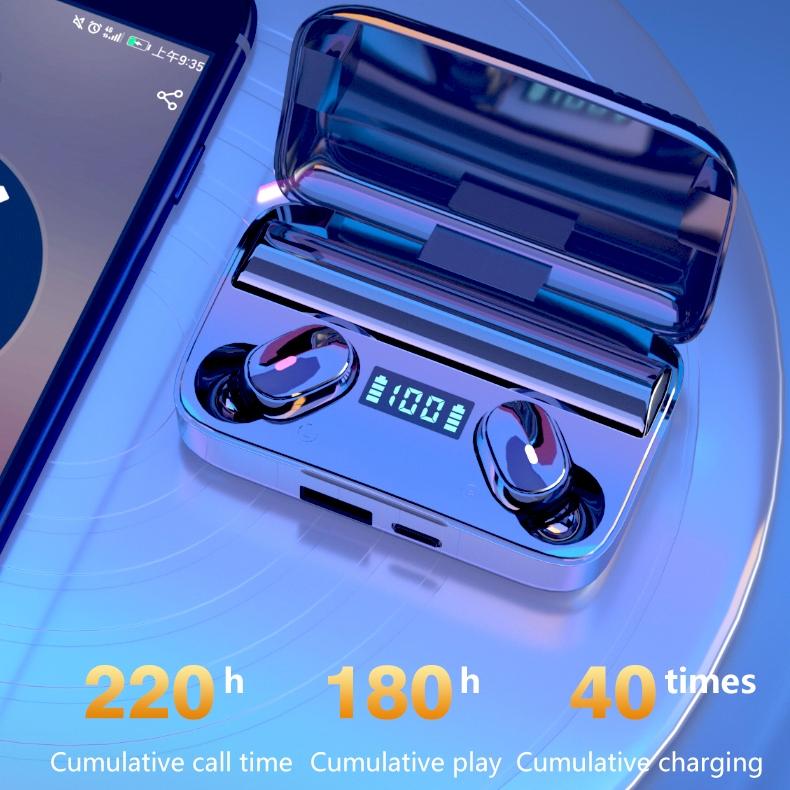 Wireless Earbuds with Noise Cancellation & Magnetic Charging - Led Display