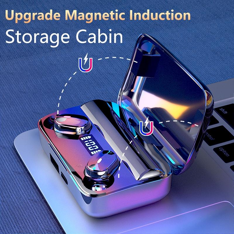 Wireless Earbuds with Noise Cancellation & Magnetic Charging - Led Display