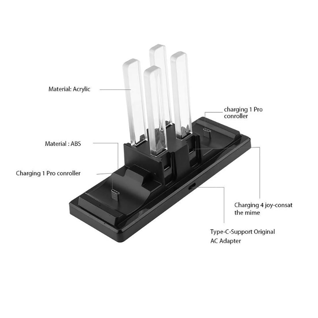 6-in-1 Usb Charger for Nintendo Switch Dock