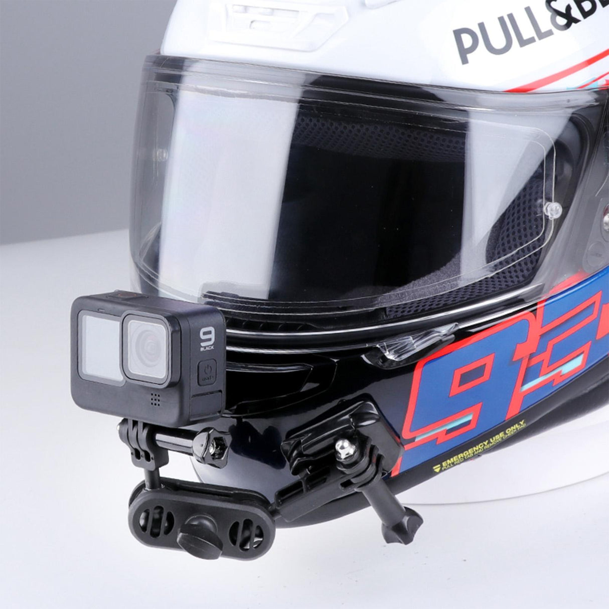 360 Degree Pivot Motorcycle Helmet Mount for Magic Arm Adapter