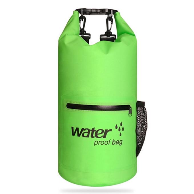 Waterproof Dual Shoulder Strap Dry Bag 10L Capacity - Black