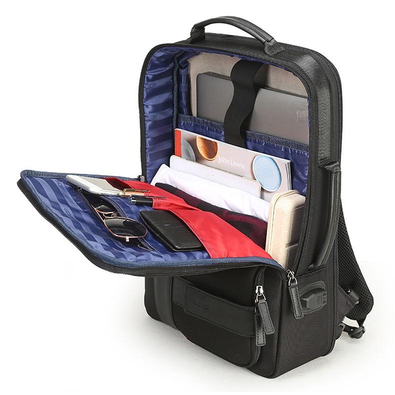 Large Capacity Business Laptop Backpack with Usb - Breathable Black 29x16x44cm