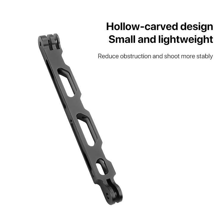 Aluminum Extension Arm with Hollow Grip - 20cm - Silver