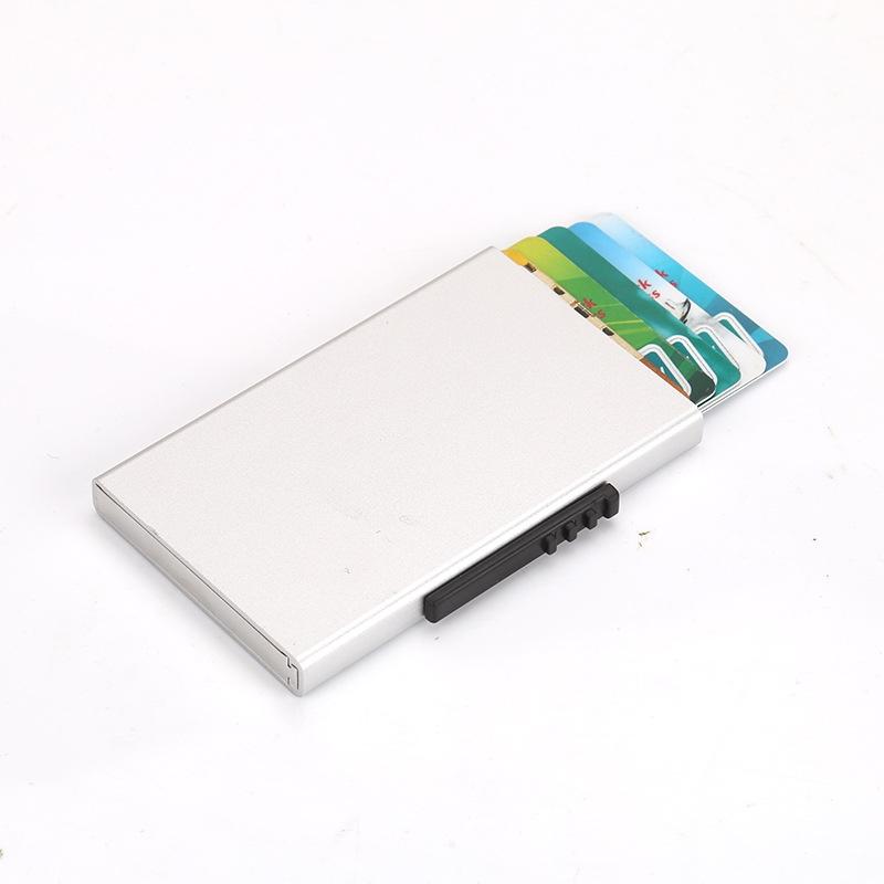 Aluminum Rfid Blocking Credit Card Holder - Black