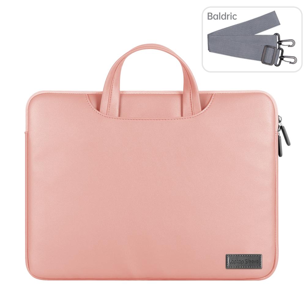 13 / 14 Inch Waterproof Pu Laptop Inner Bag - Black
