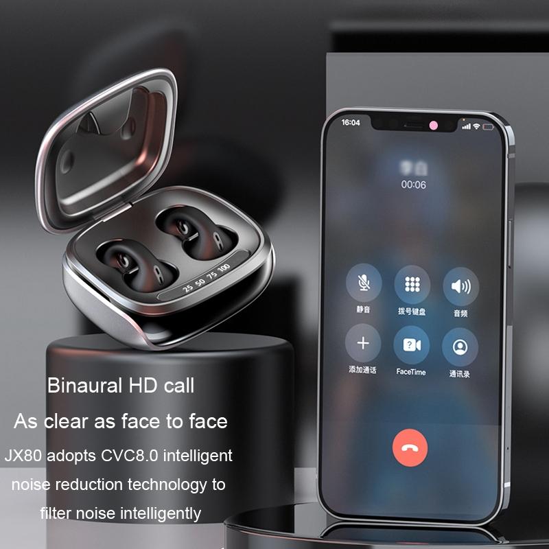 Wireless Bone Conduction Clip-on Bluetooth Headset - Noise Reduction - Skin Colour