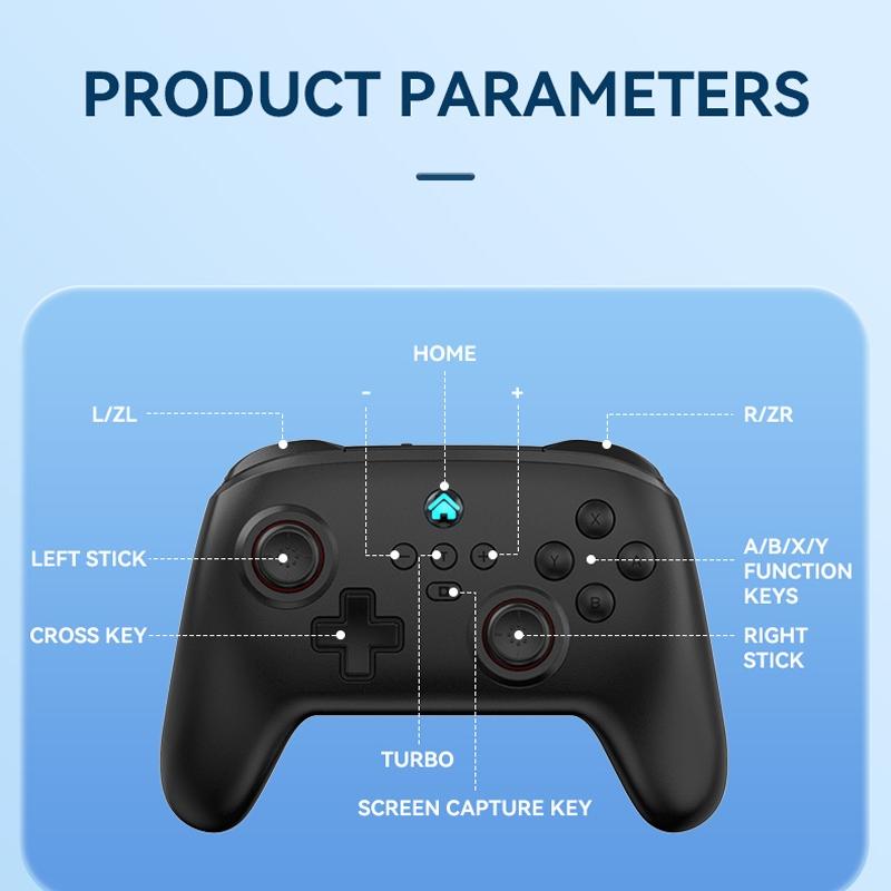 Vibration Gamepad for Switch / Android / Apple / Pc - Tooth Design - Pink