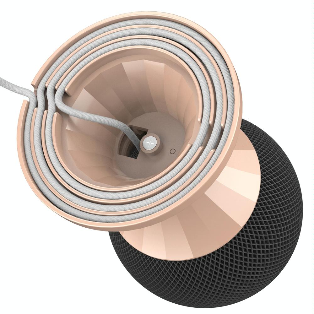 Desktop Speaker Bracket for Apple Home Pod Mini - Rose Gold