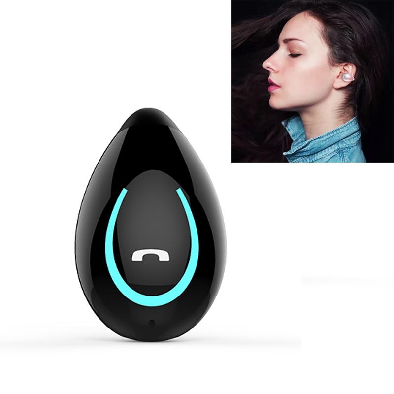 Ultra-light Wireless Earphone with Mic - Bluetooth 5.0 - Ear Clip - Stereo - Black