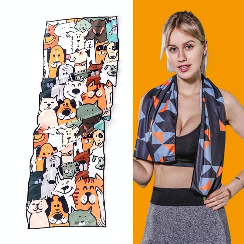 Quick Drying Gym Towel For Sports - Geometric Triangle