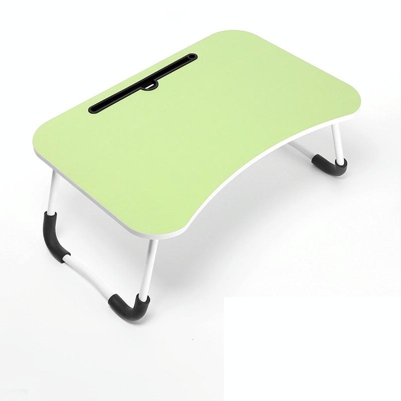 Portable Folding Desk with Fan & Lamp - Compact Design - Sky Blue
