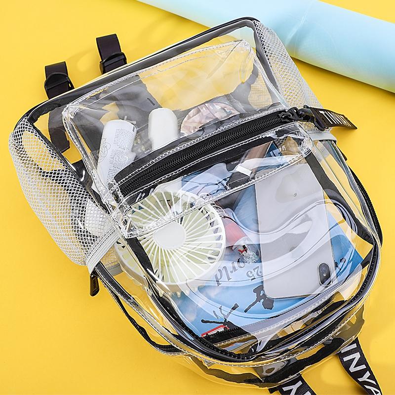 Women Waterproof Pvc Backpack - Orange