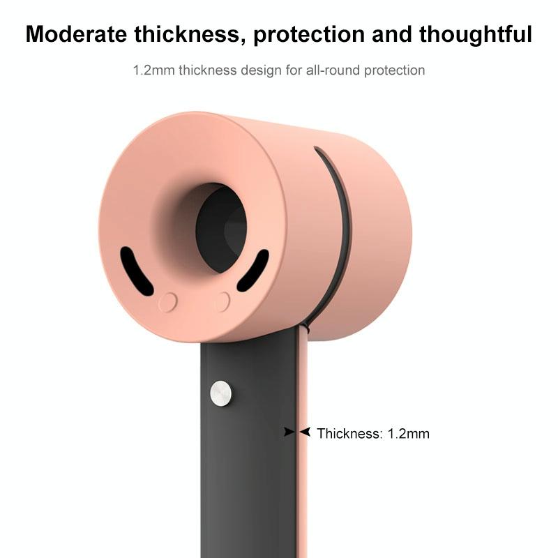 Shockproof Silicone Case For Dyson Hairdryer - Light Pink