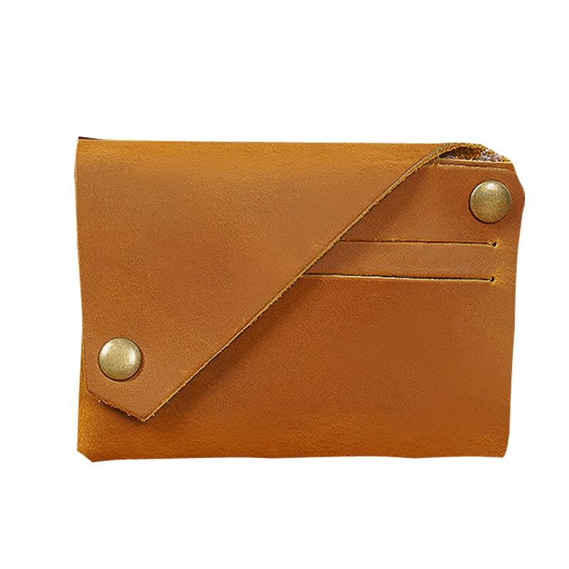 Leather Card Holder For Bank Cards Black - Coffee
