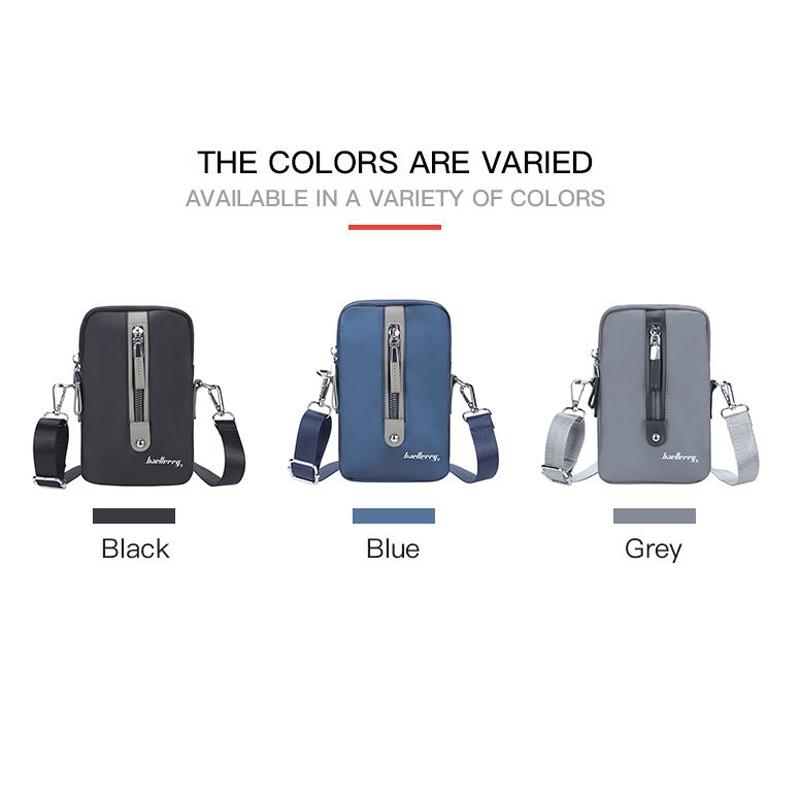 Large Capacity Men Shoulder Bag Grey