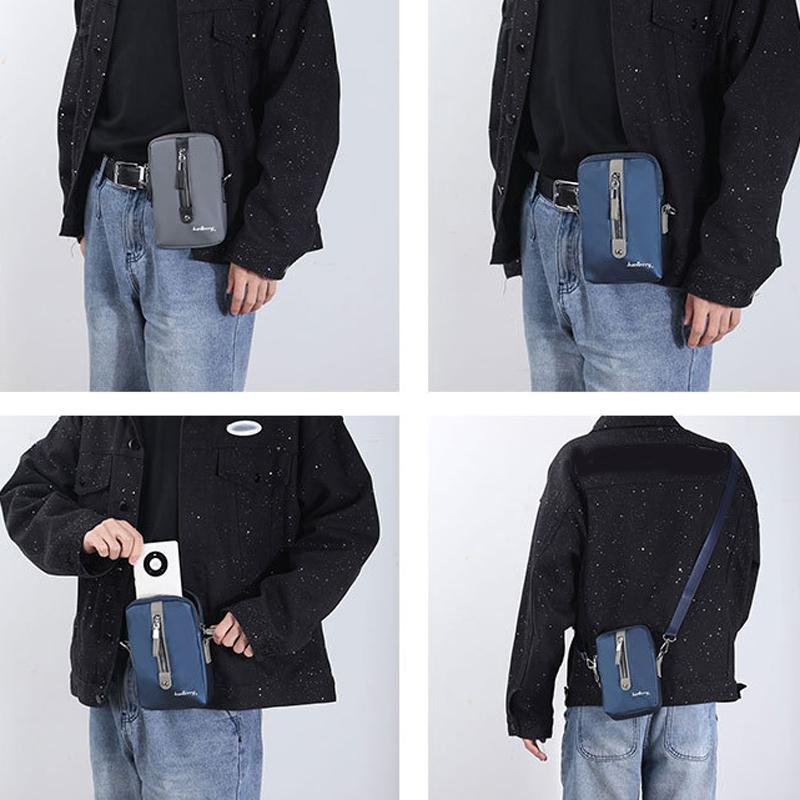 Large Capacity Men Shoulder Bag Grey