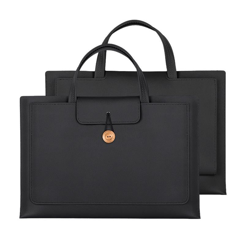 Portable Laptop Inner Bag with Elastic Thread Button - Rose Gold