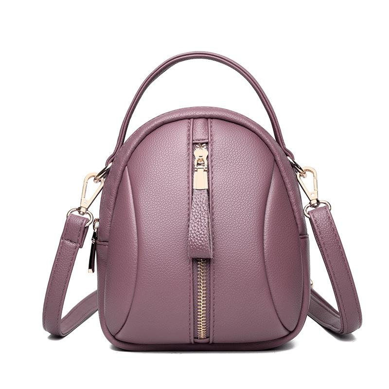 Multi Compartment Shoulder Bag For Women - Black